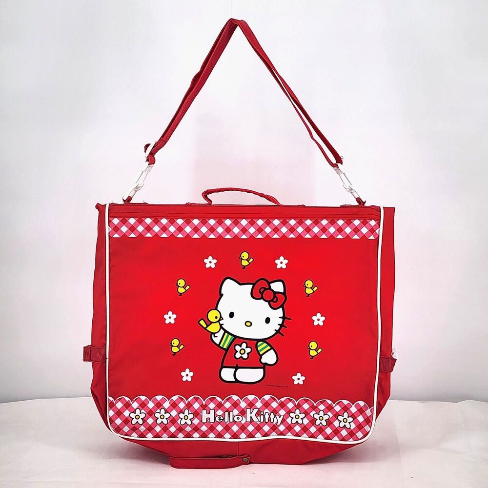 Sanrio Vintage 1999 Y2K Hello Kitty Garment Travel Bag RARE